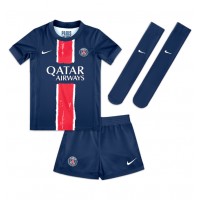 Dětský fotbalový dres Paris Saint-Germain Manuel Ugarte #4 2024-25 Domácí Krátký Rukáv (+ trenýrky)